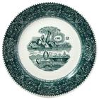 Assiette plate - Rébus - diam. 27.4 cm