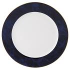 Assiette de présentation Indienne Bleu marine Platine 300mm