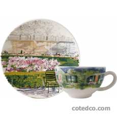 Coffret de 2 tasses et soucoupes déjeuner - 40 cl - diam. 18 cm