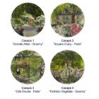 Coffret de 4 Assiettes canapé - diam. 16.5 cm - De Paris à Giverny