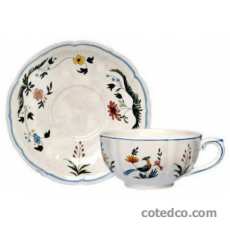 Coffret de 2 tasses et soucoupes déjeuner - 40 cl - diam. 18 cm