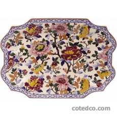 Coffret de 1 plateau de soupière Louis XV - 45x36 cm