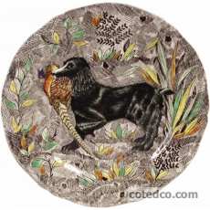 Coffret de 1 Assiette dessert Cocker - diam. 23,2 cm