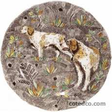 Coffret de 1 Assiette dessert Epagneul - diam. 23,2 cm