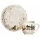 Coffret de 2 tasses et soucoupes café - 11 cl - diam. 14 cm