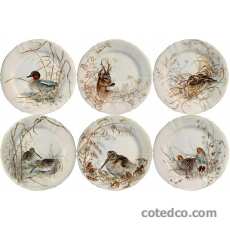 Coffret de 4 Assiettes dessert assorties - diam. 23,2 cm