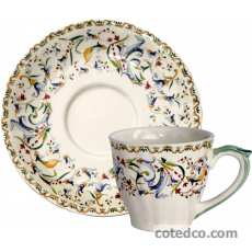 tasse et soucoupes thé U.S. - 25 cl - diam. 15,3 cm