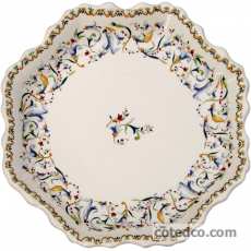 Coffret de 1 plateau Rouen dentelé - diam. 21,2 cm