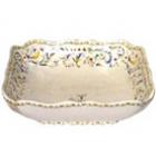 Coffret de 1 coupe carrée rouen feston - 24x24 cm