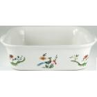 Plat de cuisson Carré 26,5 x 24,8 cm. h 7 cm - Oiseaux de paradis