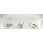 Plat de cuisson Rectangulaire 34,5 x 23 cm. h 7,4 cm - Oiseaux de Paradis