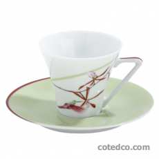 P-Tasse café soucoupe verte 10cl