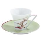P-Tasse café soucoupe verte 10cl