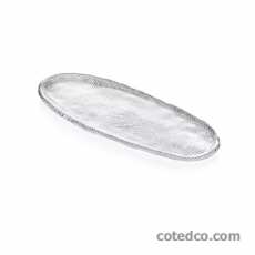 Plat ovale en verre - 43x16 cm