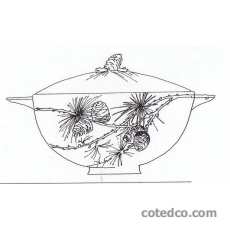 Soupière GM -pin- 350cl